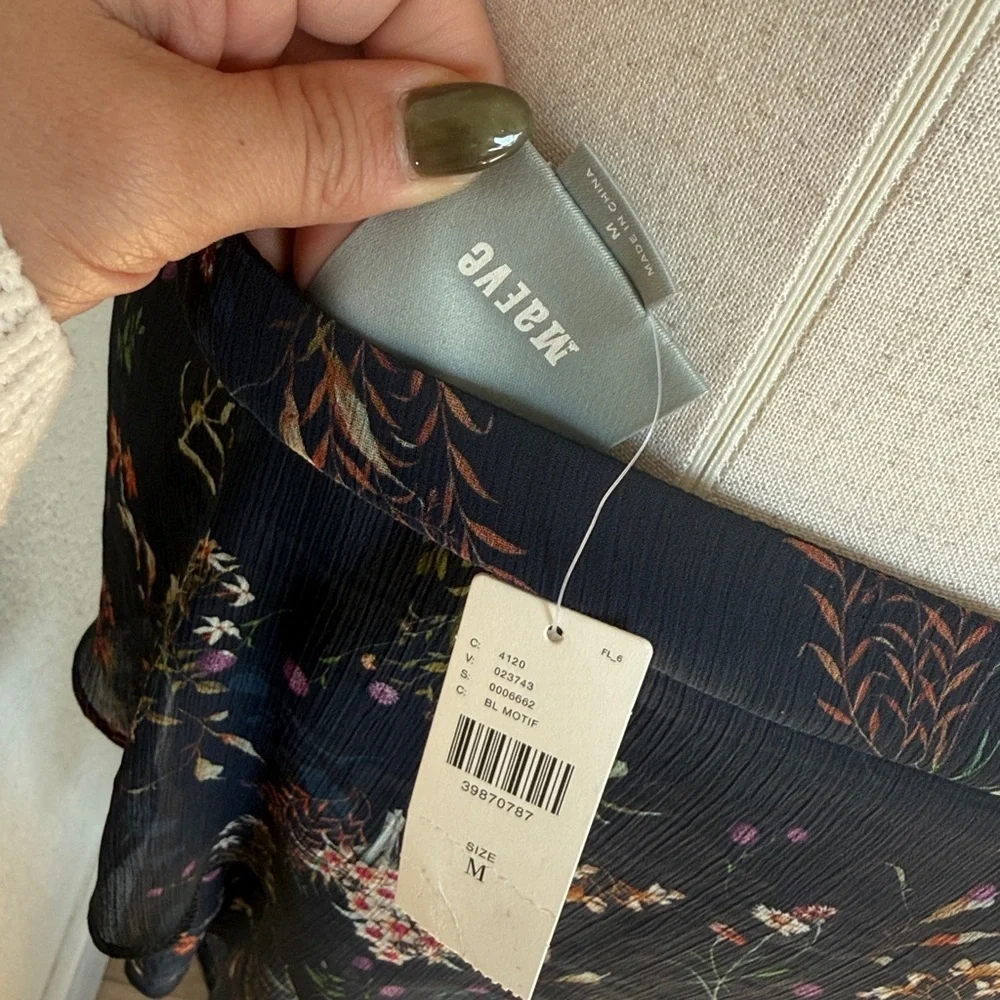 Maeve by Anthropology Stunning Layers Maxi Skirt Floral Print - Size Medium